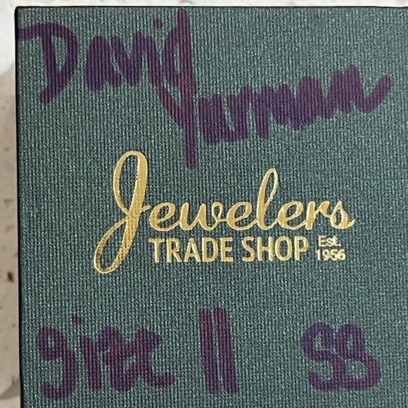 David Yurman crossover ring with diamonds sz 11 - Picture 4 of 4